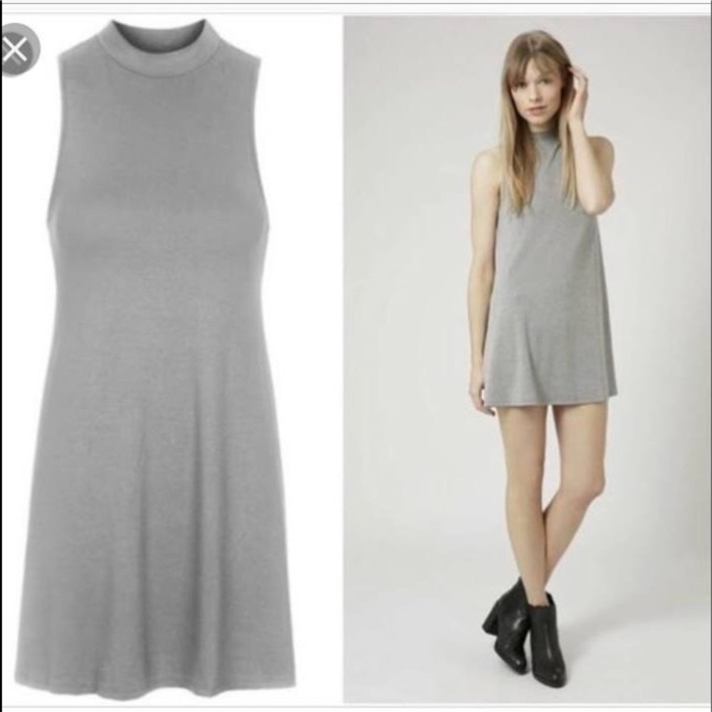 Topshop high neck dress